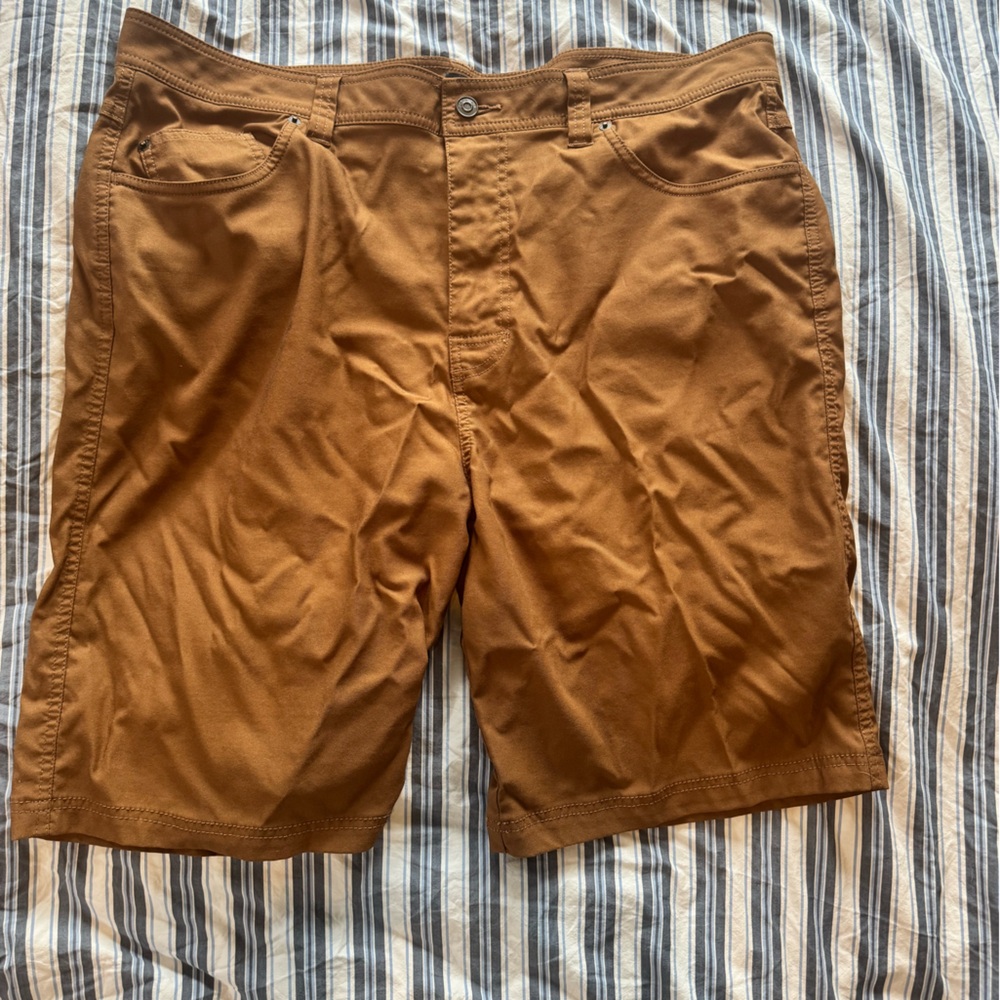 Prana Men's Cargo Shorts in Rust Brown